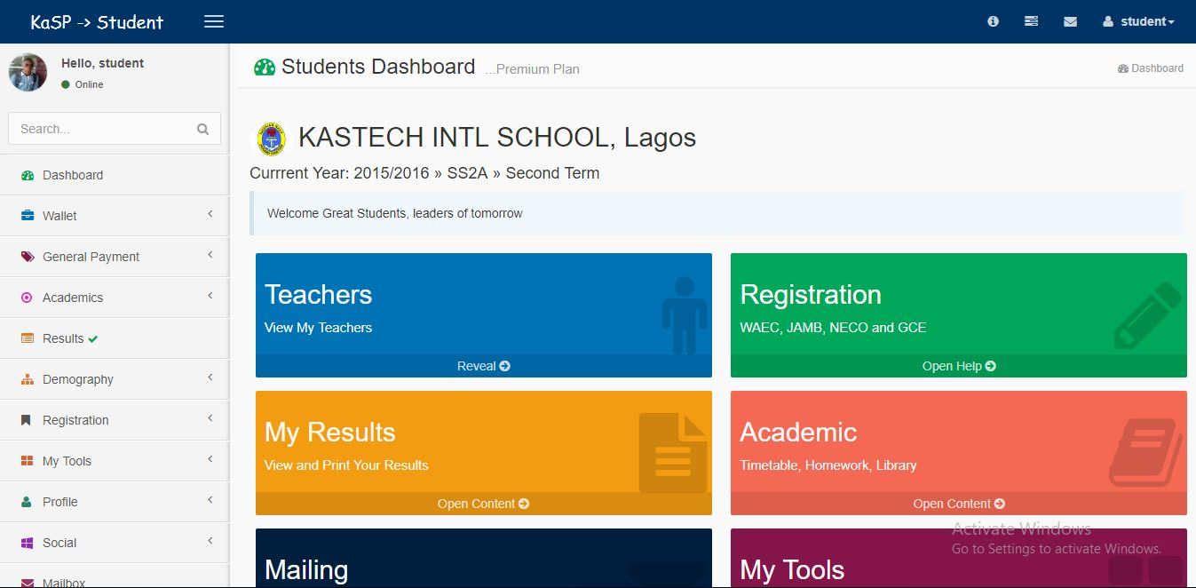 KAS School Portal